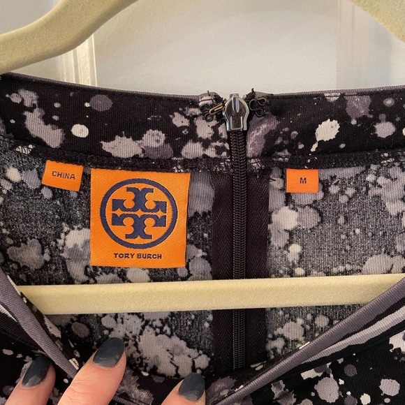 EUC Silk Tory Burch Paint Splatter Dress - Picture 6 of 7